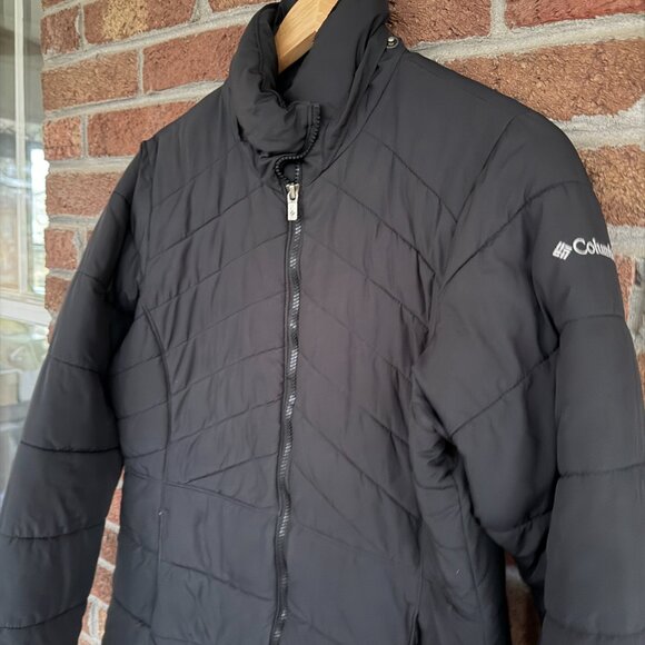 columbia winter * warm jacket / coat * womens size medium * black * euc pockets - Picture 4 of 7